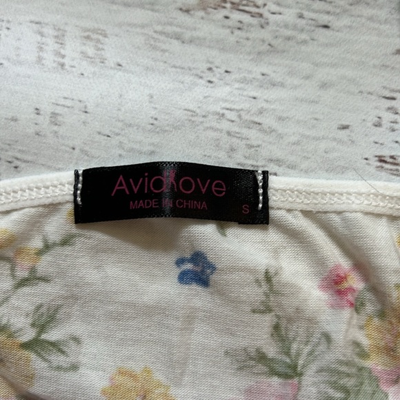 Floral Tank Shorts Pajama Set Small - Picture 3 of 4